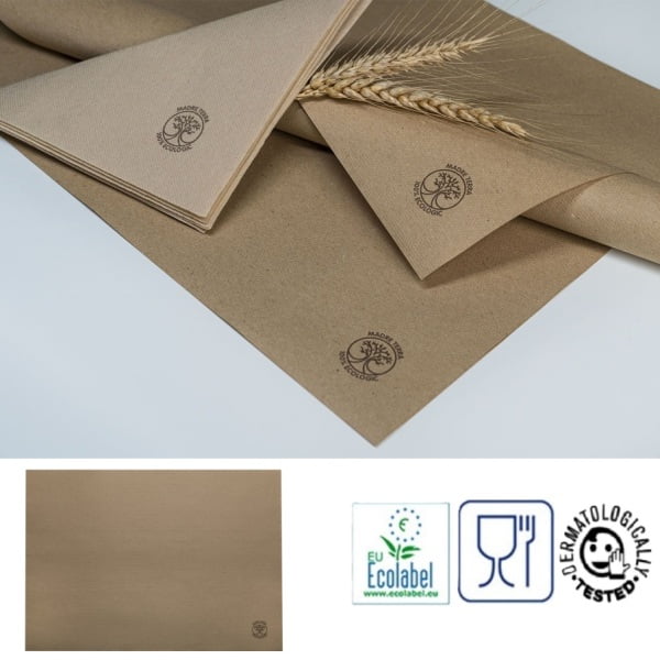 Placemat hartie MADRE TERRA, bej, 2 straturi, 30 x 40 cm, 100% material reciclat, 200 buc/pachet, 10 pach/bax, Celtex I-0018N