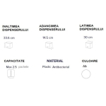 SD416143_Dispenser Antibacterial DEFEND TECH, Papernet 416143, pentru prosoape de hartie pliate C_V, alb, dimensiuni 33.6 x 14.5 x 30 cm_6