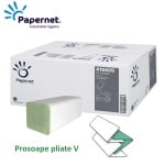 SD416609-Prosoape de hartie pliate V, Papernet 416609, verzi, 23×24.5cm, 1 strat, hartie reciclata, certificate Ecolabel, Blue Angel_4
