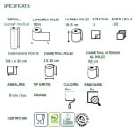 CE62657_Rola medicala Medilux, cearsaf de hartie alb, 100% celuloza, 2 straturi, 59.5c x 38 cm, 50ml, 9 role_specificatii