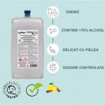 CE89070_Solutie igienizare colac WC, pe baza de alcool, Celtex E-control 89070, 800 ml, pentru dozatoare cu senzor Celtex 95590