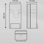 CE92520_CE92500_Dispenser sapun spuma, 900 ml, Celtex Megamini 92520, alb_negru, ABS manual, compatibil cu consumabil CE88090_2