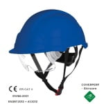 CG6PHW200NSI_Casca de protecție PHOENIX WIND, albastra ABS, LPDE, fixare în 6 puncte, ochelari incorporati, tratati anti-aburure si anti-zgariere, Coverguard_1