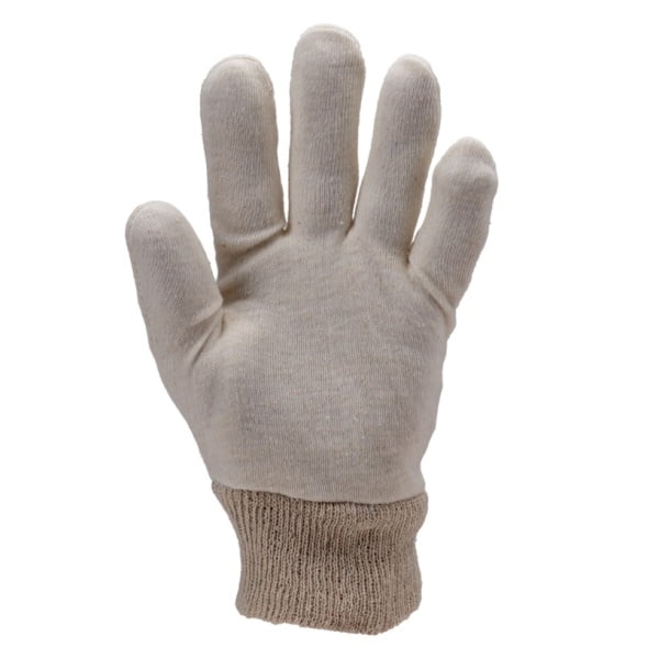 Manusi bumbac interlock pentru manipulari usoare si asamblare EUROLITE 4100, aplicatii in medii curate, protejarea pieselor de murdarie, amprente sau transpiratie, marime 9