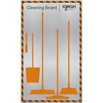 IGX1K-Panou industrial din aluminiu pentru agatarea si depozitarea igienica a ustensilelor de curatare, IGEAX 1K, 1000 x 3 x 2000 mm