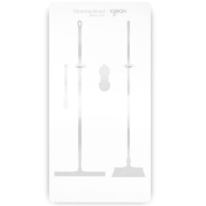 IGX1W-Panou alb din aluminiu pentru agatarea si depozitarea igienica a ustensilelor de curatare IGEAX 1W-1