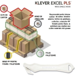 PHC-PLS-400-30W-Cutter profesional pentru ambalaje groase, Klever Excel PLUS, alb, lama otel-carbon, incorporata_2
