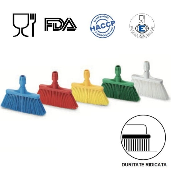 Matura inalta cu peri lungi, duritate mare, IGEAX 1011, rosie, 32 cm, termorezistenta, autoclavare la 121 °C, pentru industria alimentara, certificata HACCP, FDA