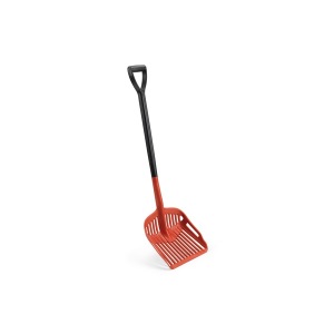 Lopata cu orificii pentru scurgerea lichidelor, IGEAX 1103, rosie
