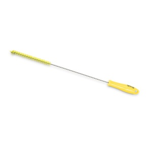 Perie cilindrica pentru sticle, tuburi, eprubete, diametru 10mm, duritate medie, galbena