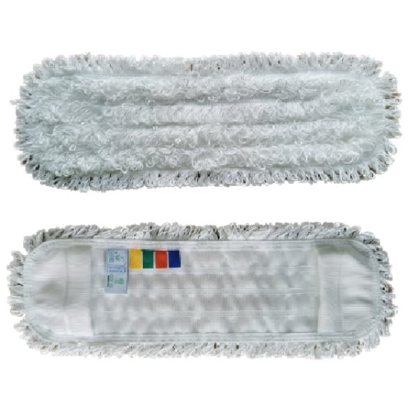 IPCFRAN02051_Mop din microfibra, alb, Loop Ecolabel, compatibil cu IPCATPA02055-0009, 50 x 17 cm, HACCP_1 Mop din microfibra, alb, Loop Ecolabel, compatibil cu IPCATPA02055-0009, 50 x 17 cm, conform HACCP