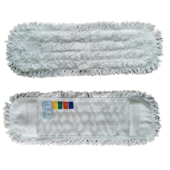 Mop din microfibra, alb, Loop Ecolabel, compatibil cu IPCATPA02055-0009, 50 x 17 cm, conform HACCP