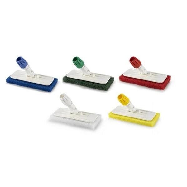 Kit complet, alcatuit din suport de pad si pad IGEAX 1029, rosu, pentru curatarea pardoselilor, peretilor si tavanelor, 250 x 120 x 90 mm