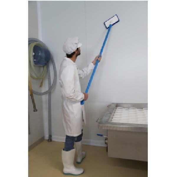 Kit complet, alcatuit din suport de pad si pad IGEAX 1029, rosu, pentru curatarea pardoselilor, peretilor si tavanelor, 250 x 120 x 90 mm
