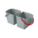 ZDCYK3222_Galeata cu maner din plastic gri, 25 litri, pentru caruciorul de curatenie