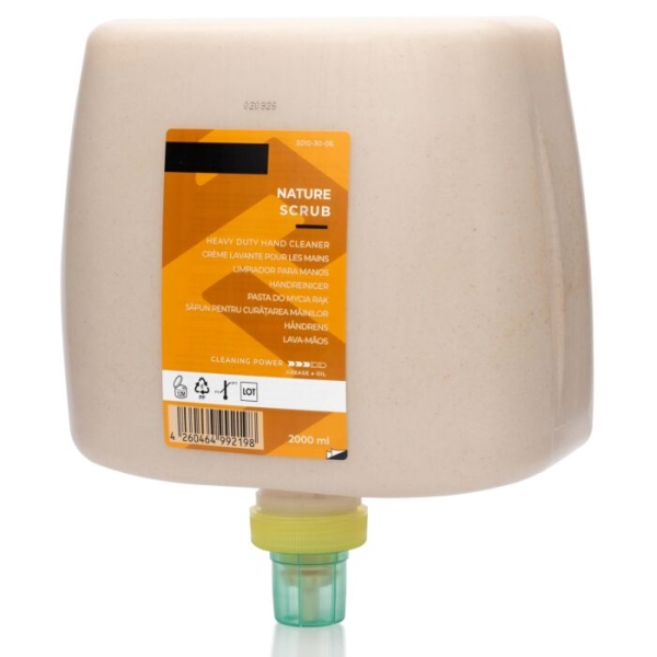 Sapun abraziv industrial SVEMA NATURE SCRUB, 2000 ml, degresant, ingrediente naturale, impotriva murdariei persistente de pe maini, gudron, vopsea, adeziv, pentru dispensere Everest