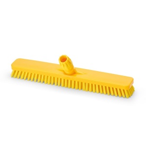 Perie pentru pardoseli si pereti, 45 cm, IGEAX 1010, duritate ridicata, galbena, rezistenta la 121°C, autoclavare pentru industria alimentara, certificare HACCP, FDA