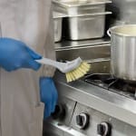 IGX1004WHM_Perie de mana cu maner lung, IGEAX 1004, duritate medie, alba, rezistenta la 200°C, pentru plite gratare sau tigai fierbinti FDA_2