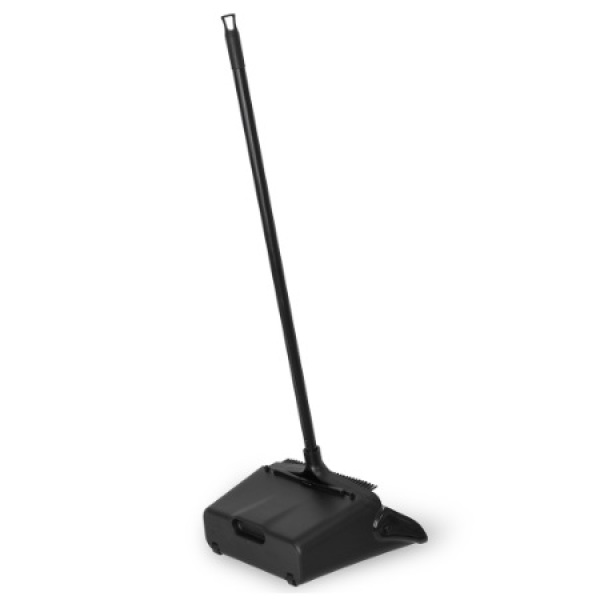 Faras industrial, Igeax Black, rabatabil, cu maner lung 80 cm, negru, tip lobby pan