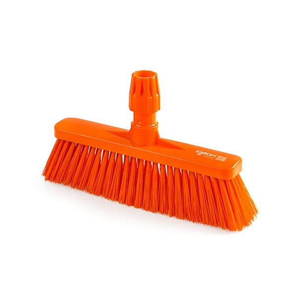 Matura dreapta cu peri scurti, 80mm, duritate medie, portocaliu, IGEAX 1031, termorezistenta, auclavare 121°C,  pentru industria alimentara, certificata HACCP, FDA