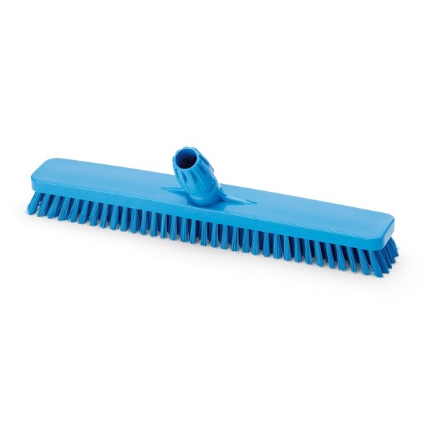 Perie pentru pardoseli si pereti, 45 cm, IGEAX 1010, duritate medie, albastru, rezistenta la 121°C, autoclavare pentru industria alimentara, certificare HACCP, FDA