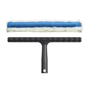 Racleta completa pentru spalarea geamului,  45 cm, cu banda abraziva, maner din plastic