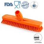 IGX1016OM_Perie pardoseli si pereti, 30 cm, duritate medie, portocaliu, rezistenta la 121°C, autoclavare, Food Contact, HACCP, FDA