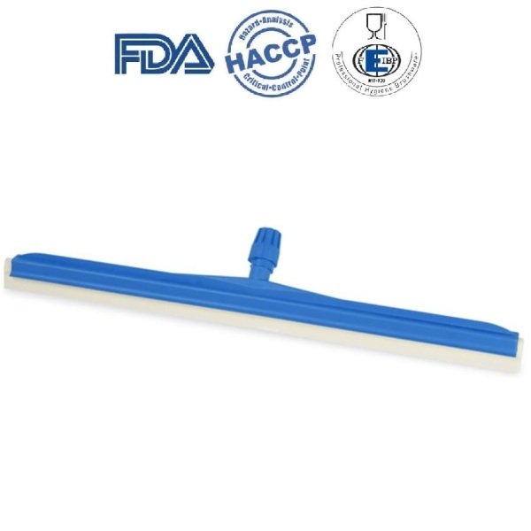 Racleta de apa dubla, 75cm, albastra, IGEAX 1027, rezistenta la 80 °C, pentru industria alimentara, certificat HACCP, FDA