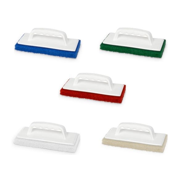 Kit complet, alcatuit din suport manual de pad si pad IGEAX 1028, rosu, pentru curatarea suprafetelor, 250 x 120 x 90 mm