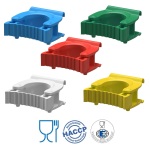 IGX1079_Suport pentru manere, pentru bara cu prindere pe perete IGX1086, IGX1087, certificat Food Contact, conform HACCP