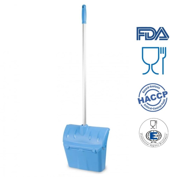 Set matura - faras tip lobby pan, IGEAX 1083, albastru, maner 80 cm, duritate medie, termorezistenta, autoclavare la 121 °C, pentru industria alimentara, certificata HACCP, FDA