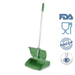 IGX1082G_Faras rabatabil cu maner lung 80 cm, tip lobby pan, IGEAX 1082, verde, cu capac, Food contact_1