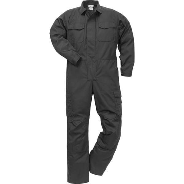 Combinezon Fristads 880 P154, gri, poliester-bumbac 245 gr/m², talie și mâneci reglabile