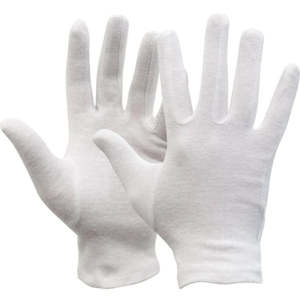 Manusi de protectie OXXA® Knitter 14-021, fabricata din 50% bumbac, 50% poliester, alba, cu o buna senzitivitate la nivelul degetelor –– 10