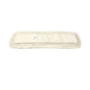 Rezerva mop pentru indepartarea prafului, din bumbac, cu buzunare, lungime 80 cm, culoare alba