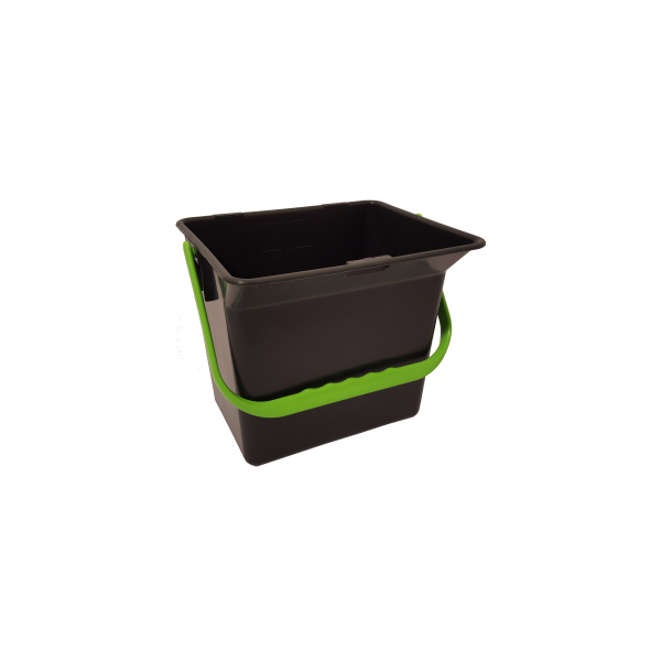 Galeata 6l cu maner verde - Black-is-Green