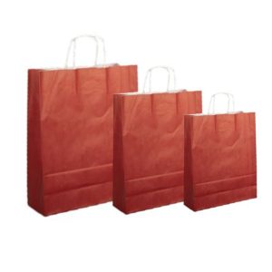 Pungi albe, colorate 100% bordo - 32X12X41cm - 100 BUCATA.