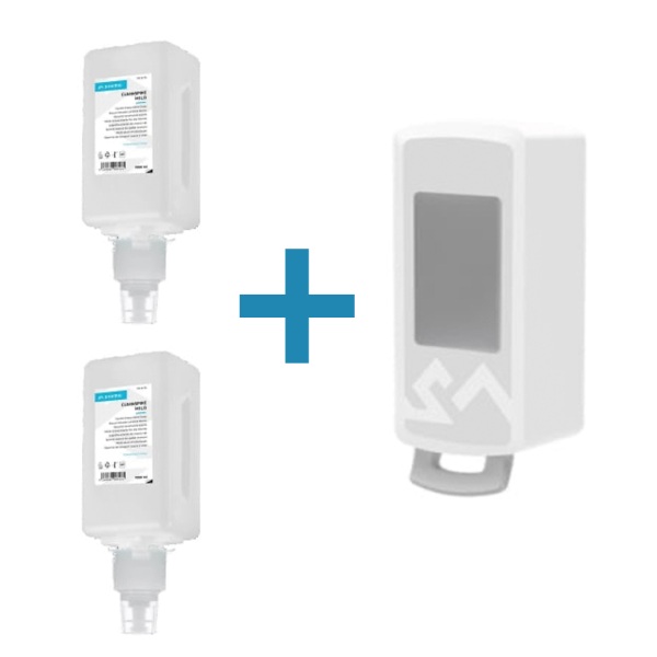 2 rezerve sapun spuma SVEMA CLEANSPIRE MILD 1000 ml + DISPENSER GRATUIT!