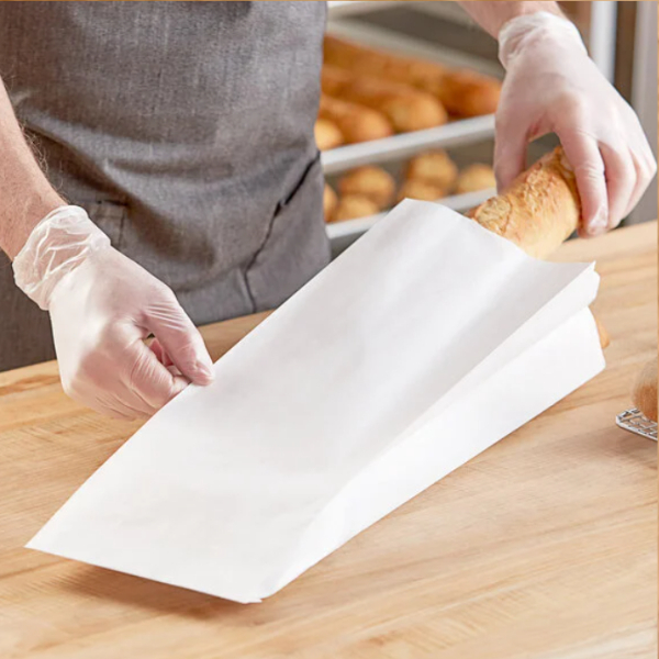 Pungi albe pentru paine - 29X10X41 cm - 500 BUCATA.