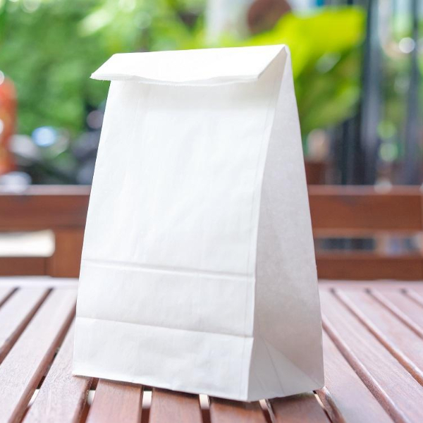 Punga transport, hartie alba, fara maner - 25x11x28.5cm - 500 BUCATA