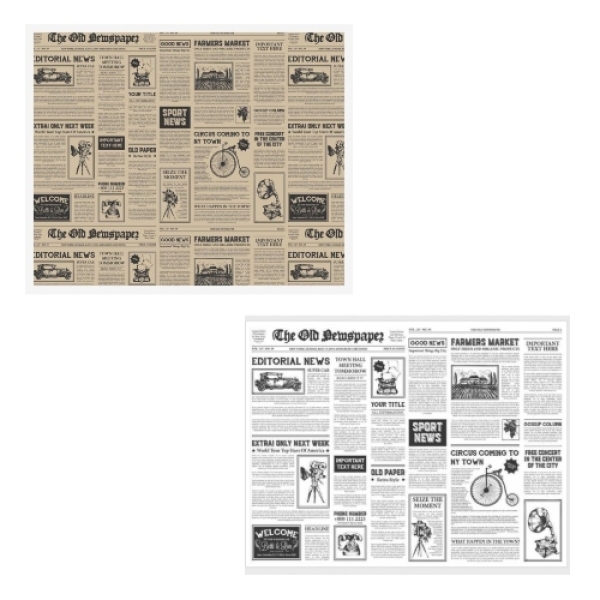 Napron hartie alba "ZIAR" - NATUR 30x40cm - 1000 BUCATA.