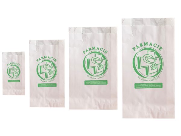 Pungi farmacie, model cruce - 12x4x27cm - 1000 BUCATA.