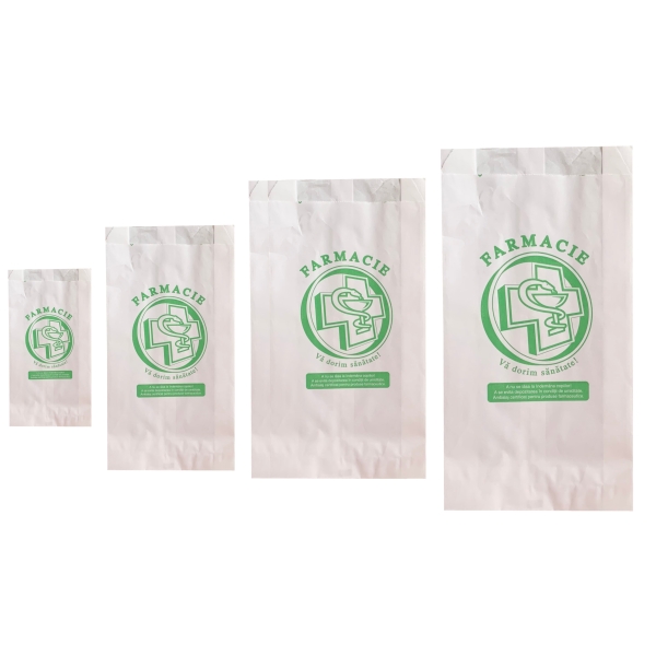 Pungi farmacie, model cruce - 12x4x27cm - 1000 BUCATA.