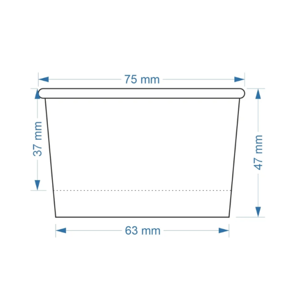 Pahare carton inghetata ICE CREAM - 130ml - 100 BUCATA.
