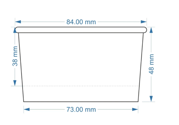 Pahare carton inghetata PASTEL - 160ml- 100 BUCATA.