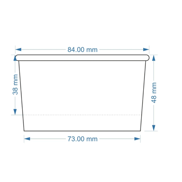 Pahare carton inghetata PASTEL - 245ml - 100 BUCATA