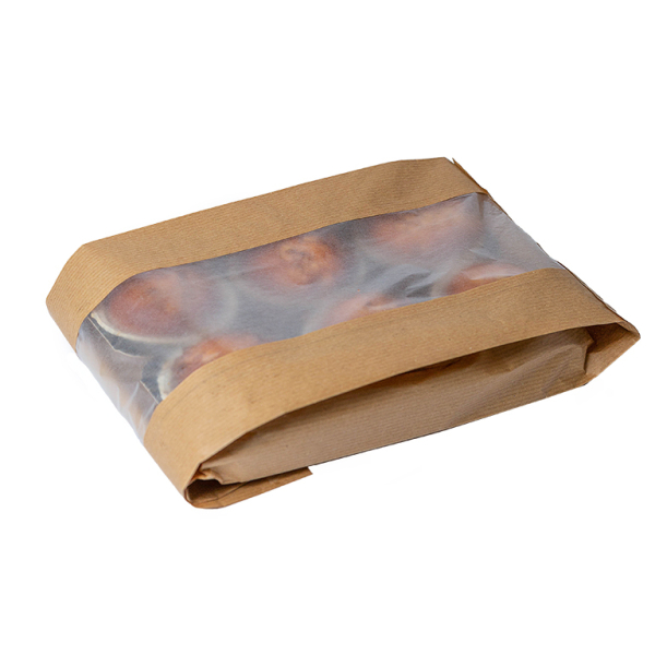 Pungi cu fereastra BIO - Paine 23x4x33cm(f=10cm) - 1000 BUCATA.