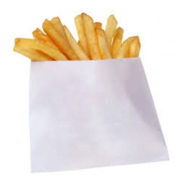 Punga hartie alba, cerata - 15x6x16cm (300gr) - 1000 BUCATA.