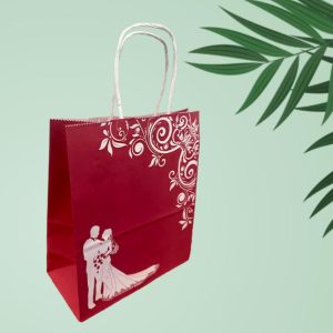 Sacosa hartie miri bordo - 22x11x25.5cm - 100 BUCATA