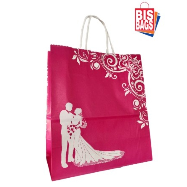 Sacosa hartie miri roz - 22x11x25.5cm - 100 BUCATA